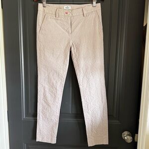 Mason's Womens New York Slim Chino Pants cream Pink‎ Stripe US 8 IT 44 Ankle